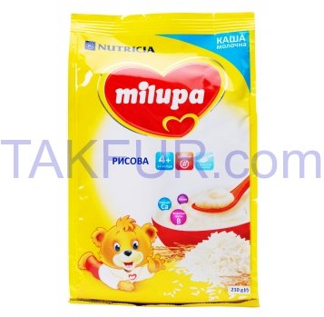 Каша молочная Milupa сухая рисовая для детей от 4мес 210г - Фото