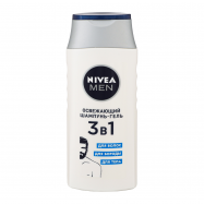 Шампунь-гель Nivea Men 3в1 освежающий 250мл - Фото