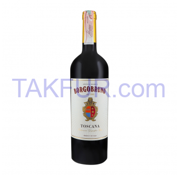 Вино Borgobruno Toscana Rosso красное полусухое 13.5% 0.75л - Фото