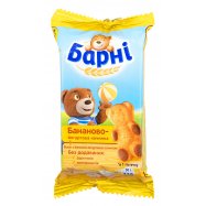 Пирожное Барні бисквитное с бананово-йогуртовой начинкой 30г - Фото