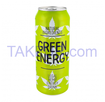 Напиток б/а Green Energy энергетический с/газ 0.5л - Фото