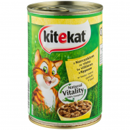 Корм влажный Kitekat с курицей в соусе д/взрослых кошек 400г - Фото