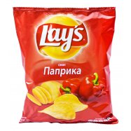 Чипсы вкус паприки Lay's 71г - Фото