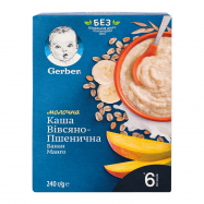 GERBER КАША ВІВ 240Г : МАНГО/БАНАН/ЯБЛУКО - Фото