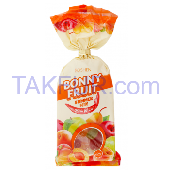 Конфеты желейные Roshen Bonny Fruit Summer Mix 200г - Фото