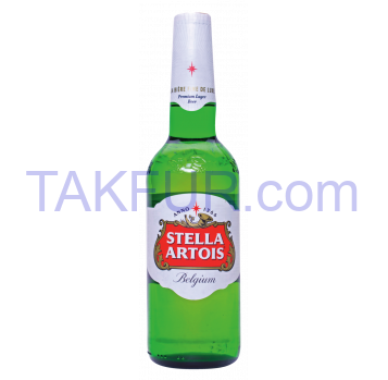Пиво Stella Artois Светлое пастеризованное 5% 0,5л - Фото