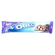 Шоколад Milka Oreo молочный с начинк и кусочками печенья 37г - Фото