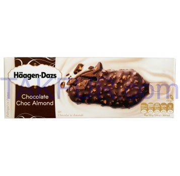Мороженое Häagen Dazs шоколадное глазированное с миндалем70г - Фото