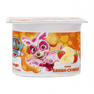 Йогурт Danone Paw Patrol Банан-земляника 2% 115г - Фото
