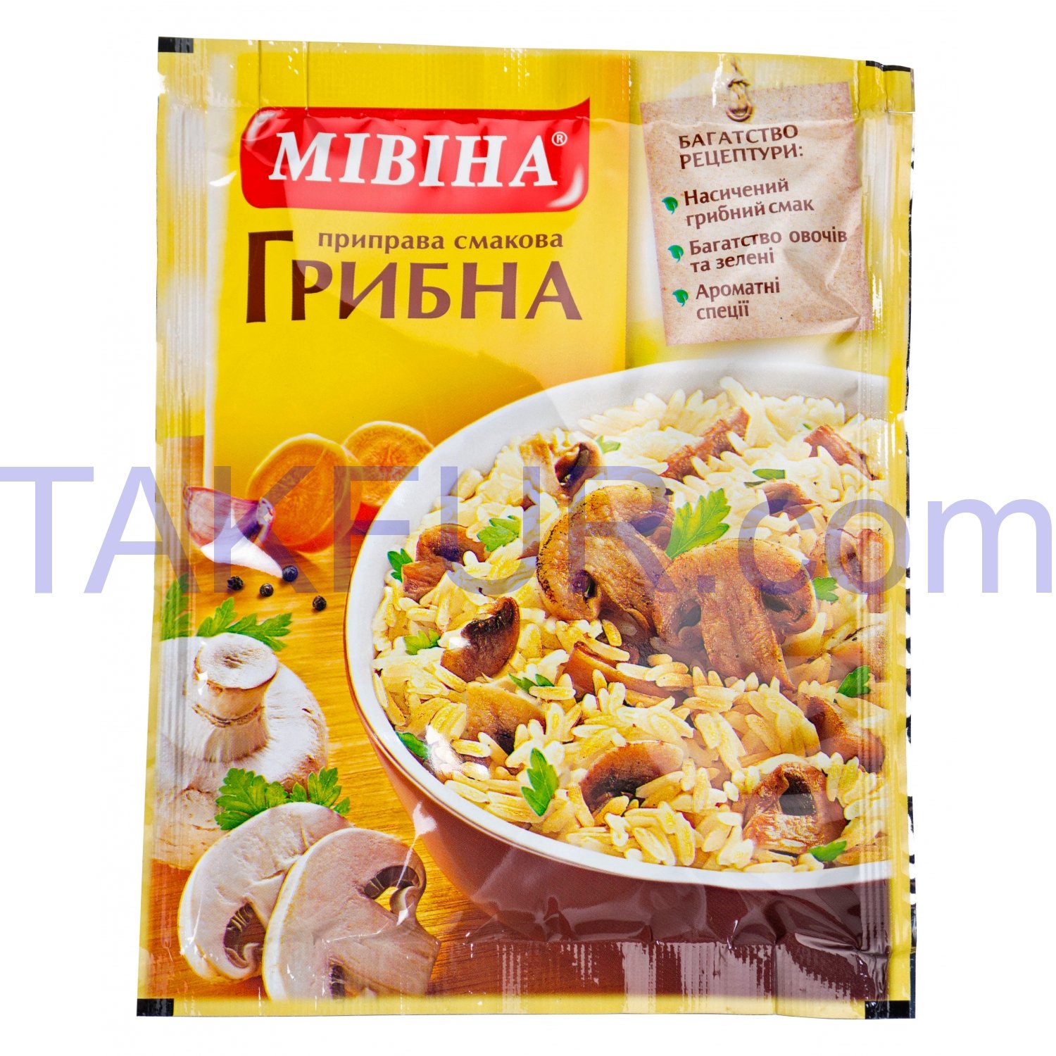 Приправа Мівіна Грибная вкусовая 80г купить онлайн с доставкой в офис ...