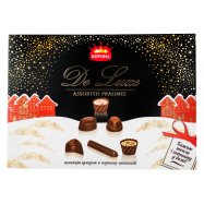 Конфеты Корона De luxe коллекция в черном шоколаде 146г - Фото