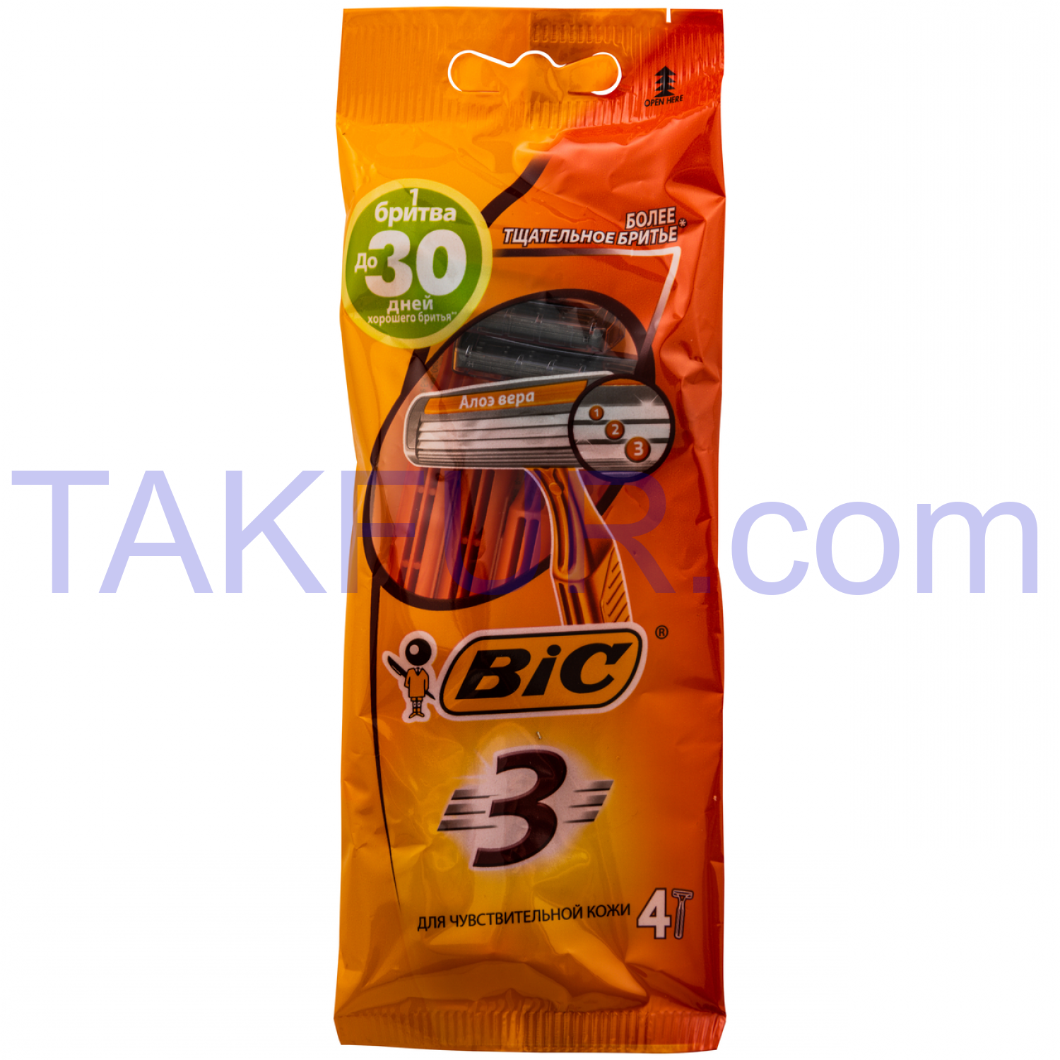 Бритва BIC 3 Sensitive с 3-мя лезвиями одноразовая 4шт купить онлайн с ...