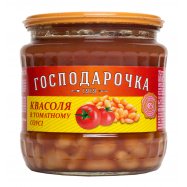 Фасоль Господарочка в томатном соусе 450г - Фото