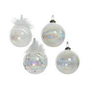 Куля Перламутр скло в асортименті 8см - Фото