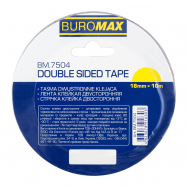 Лента клейкая Buromax №ВМ.7504 двусторонняя 18ммх10м 1шт - Фото