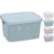 Коробка для зберігання речей 7 л з кришкою 274X220X151мм - Фото