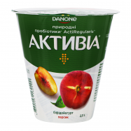 Бифидойогурт Активіа Персик 2.5% 260г - Фото