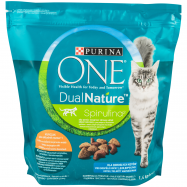 Корм сухой One DualNature со спирулиной для кошек 1.4кг - Фото