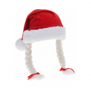 Шапка Санти з косичками 44 см - Фото