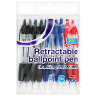 Ручки шариковые Aro разноцветные 10шт/уп - Фото