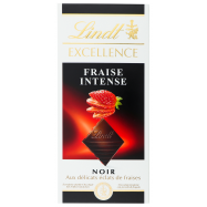 Шоколад Lindt Excellence темный со вкусом клубники 100г - Фото