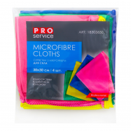 Салфетки PRO service №18303650 из микрофибры д/стекол 4шт/уп - Фото