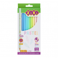 Карандаши Zibi Kids Line Pastel №ZB.2470 цветные 12шт/уп - Фото