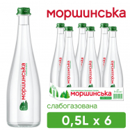 Вода Моршинська минеральная сл/газ 0.5л - Фото
