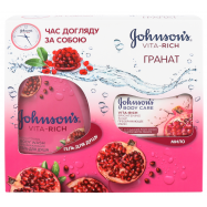Набор Johnson`s Vita-Rich Гранат гель д/душа 250мл+мыло125г - Фото