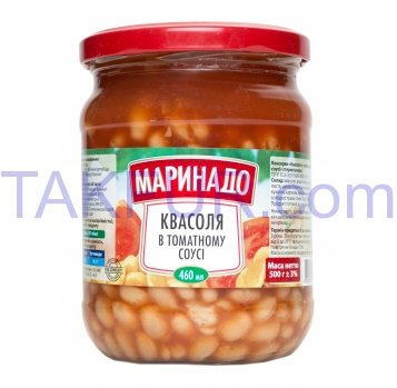 Фасоль Маринадо в томатном соусе 500г - Фото