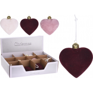 ПРИКРАСА СЕРЦЕ ОКСАМ 8СМ - Фото