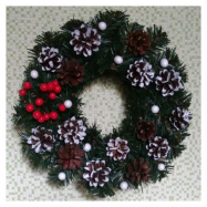 ВІНОК  ДЕКОРОВАНИЙ 30 СМ - Фото