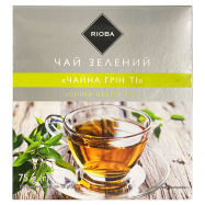 Чай Rioba China Green Tea зеленый байховый мелкий 50*1.5г/уп - Фото