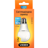 Лампа светодиодная Videx A60e 10W E27 3000K 220V 1шт - Фото