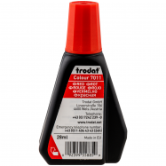 ШТЕМПЕЛЬНА ФАРБА 28 МЛ ЧЕРВ. - Фото