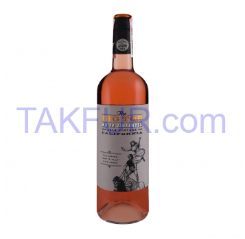 Вино The Big Top White Zinfandel розовое полусухое 11% 0.75л - Фото