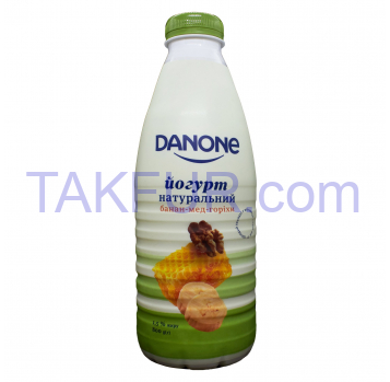 Йогурт Danone Банан-мёд-орехи питьевой 1.5% 800г - Фото