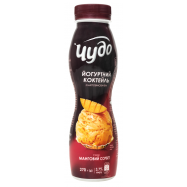 Коктейль йогуртный Чудо со вкусом манговый сорбет 3,7% 270г - Фото