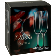 BH ОЛІВІЯ БОКАЛ Д/ШАМП.190МЛ,6ШТ - Фото