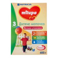 Смесь 3 молочн д/дет от 12 м Milupa 600г - Фото