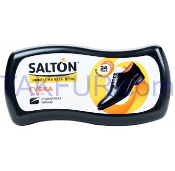 Губка Salton Черный для обуви из гладкой кожи 1шт - Фото