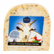 Сыр Goat farm полутвердый козий с травами 50% 200г - Фото