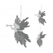Декоративна прикраса підвісна у формі янгола 17X12X1 см - Фото