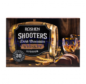 Конфеты Roshen Shooters Whiskey шоколадные 150г - Фото