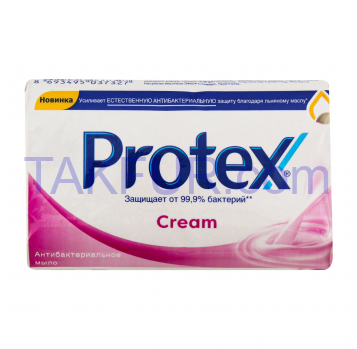 Мыло Protex Cream туалетное антибактериальное 90г - Фото