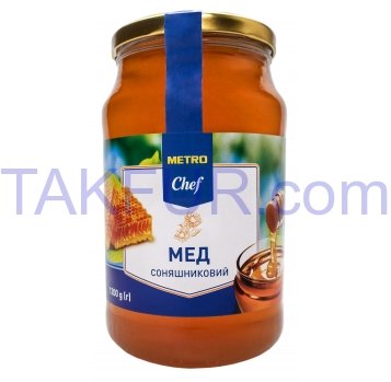 Мед Metro Chef натуральный подсолнечный 1200г - Фото