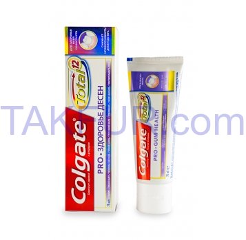 Зубная паста Colgate Total 12 Pro-Здоровье Десен 75мл - Фото