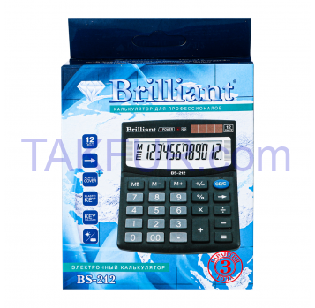 Калькулятор Brilliant №BS-212 1шт - Фото