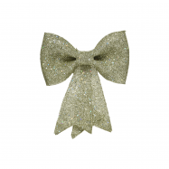 Прикраса Бант золотий 22 х 30см - Фото