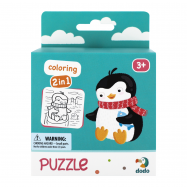 Пазл Dodo 2в1 Пингвиненок №300122 для детей от 3-х лет 1шт - Фото